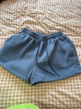 Women’s Blue Fleece Lounge Shorts - Easy Comfort